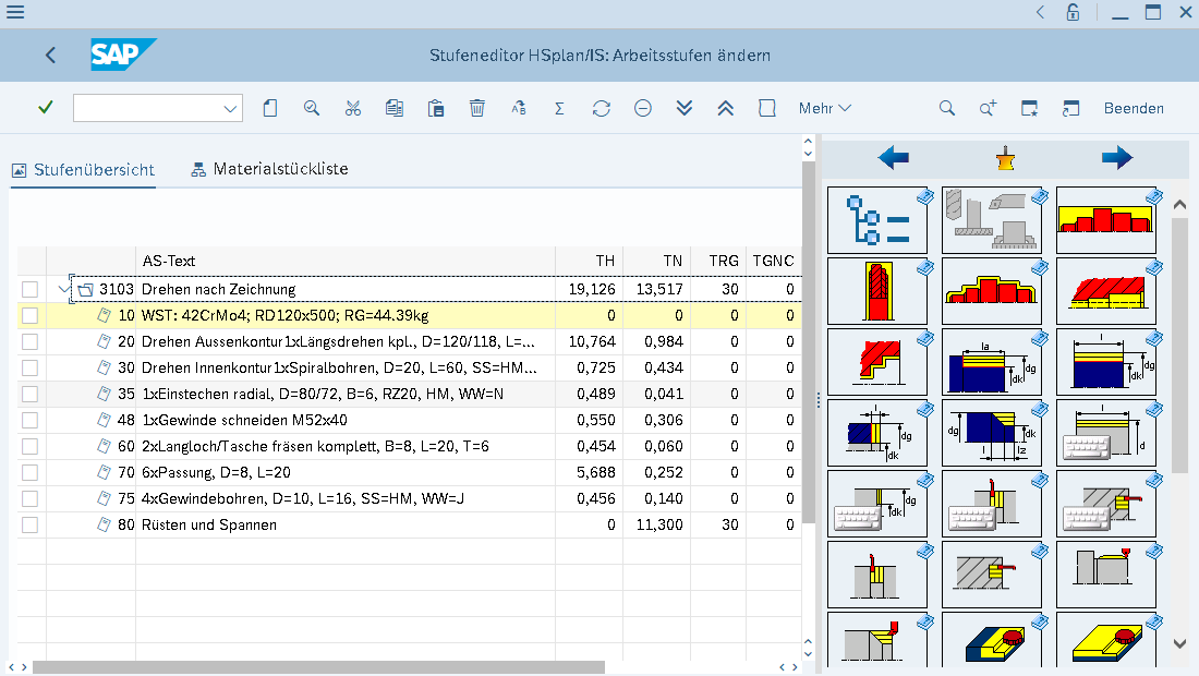 HSplan/IS SAP - SAP-integrierte Plan- und Vorgabezeitermittlung